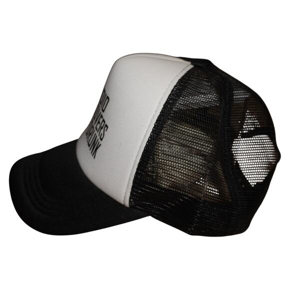Avoid Hangovers Stay Drunk Trucker Hat Black White Mesh Snapback Funny Graphic - Picture 2 of 4